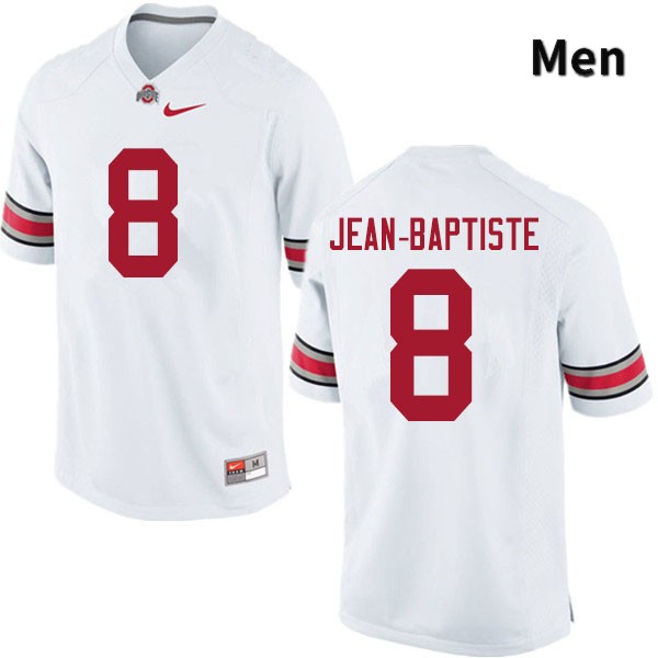 Men's Ohio State Buckeyes #8 Javontae Jean-Baptiste White Authentic College Stitched Football Jersey 23PJ041EE